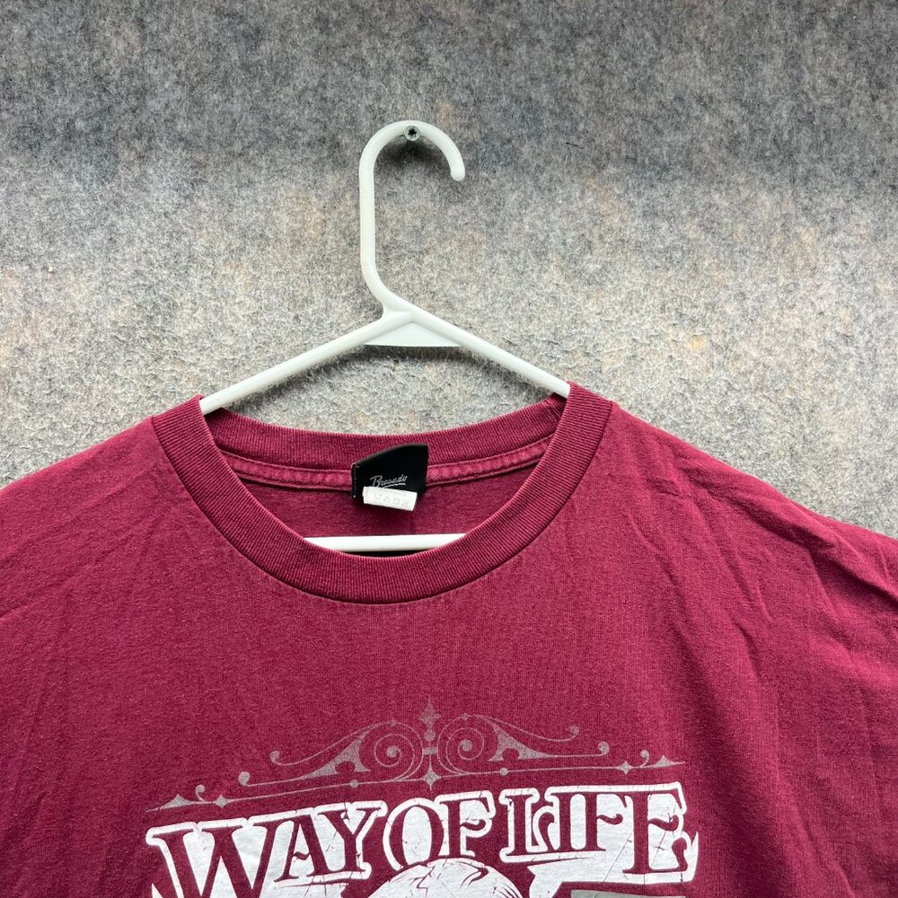 Vintage Harley Davidson Shirt Mens 2XL BurgundyCrewneck Florida Y2K Way of Fire - Picture 4 of 12